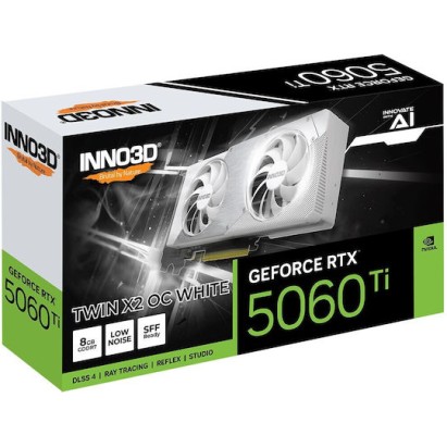 Inno 3D GeForce RTX 5060 Ti 8GB GDDR7 Twin X2 OC White Κάρτα Γραφικών