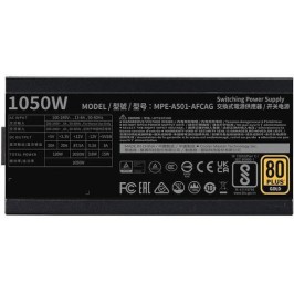 CoolerMaster MWE Gold 1050 V2 rev. 2.0 1050W Μαύρο Τροφοδοτικό Υπολογιστή Full Modular 80 Plus Gold