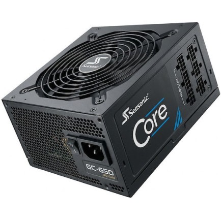 Seasonic Core GC-650 650W Μαύρο Τροφοδοτικό Υπολογιστή Full Wired 80 Plus Gold