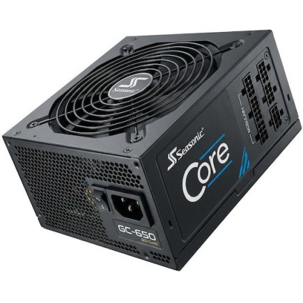 Seasonic Core GC-650 650W Μαύρο Τροφοδοτικό Υπολογιστή Full Wired 80 Plus Gold