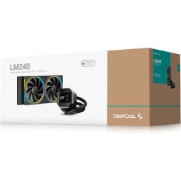 Deepcool LM240 Υδρόψυξη Επεξεργαστή Διπλού Ανεμιστήρα 120mm για Socket AM4/AM5/1700/1200 με RGB Φωτισμό