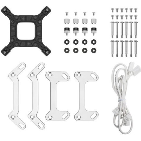 Deepcool LM360 Υδρόψυξη Επεξεργαστή Τριπλού Ανεμιστήρα 120mm με Λευκό Φωτισμό Λευκή
