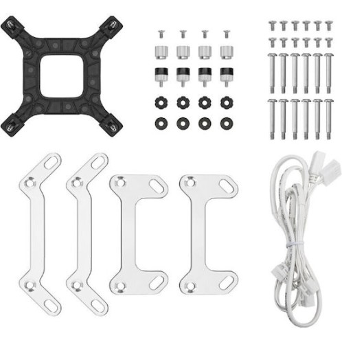 Deepcool LM360 Υδρόψυξη Επεξεργαστή Τριπλού Ανεμιστήρα 120mm με Λευκό Φωτισμό Λευκή