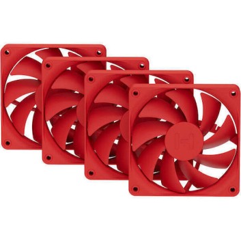 HYTE FA12 Case Fan 120mm με Χωρίς Led Φωτισμό 4τμχ Κόκκινο