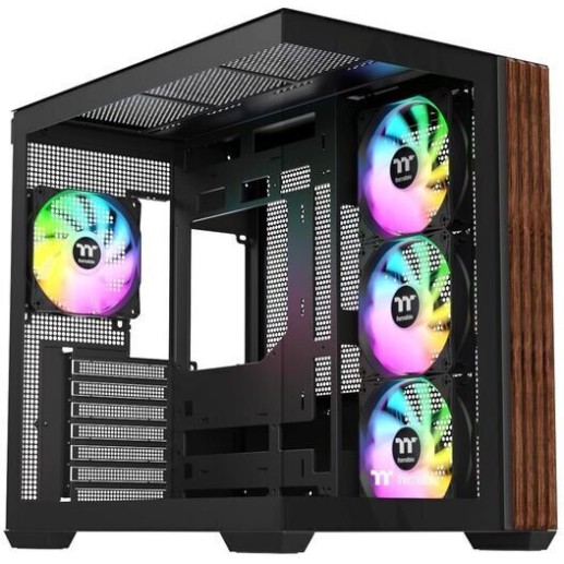 Thermaltake View 380 WS ARGB Gaming Midi Tower Κουτί Υπολογιστή με Πλαϊνό Παράθυρο Μαύρο