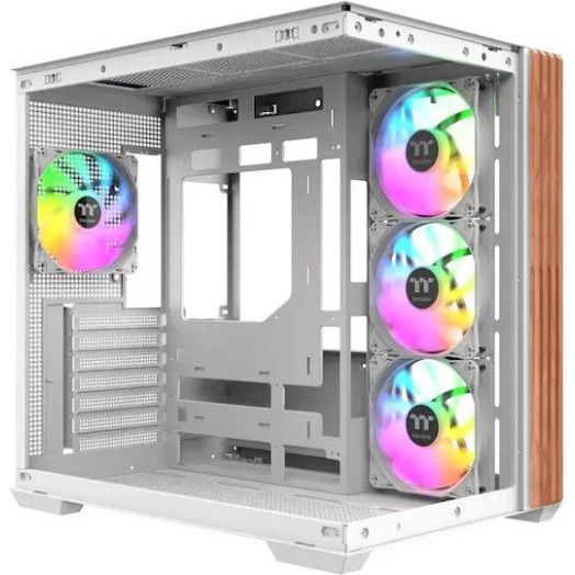 Thermaltake View 380 WS ARGB Gaming Midi Tower Κουτί Υπολογιστή με Πλαϊνό Παράθυρο Snow White