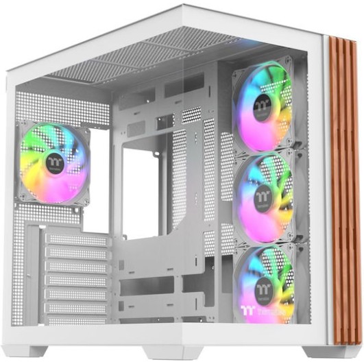 Thermaltake View 380 WS ARGB Gaming Midi Tower Κουτί Υπολογιστή με Πλαϊνό Παράθυρο Snow White