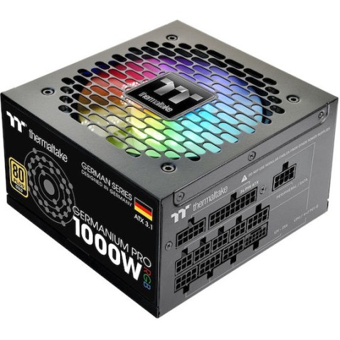 Thermaltake Germanium Pro RGB 1000W Μαύρο Τροφοδοτικό Υπολογιστή Full Modular 80 Plus Gold