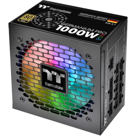 Thermaltake Germanium Pro RGB 1000W Μαύρο Τροφοδοτικό Υπολογιστή Full Modular 80 Plus Gold
