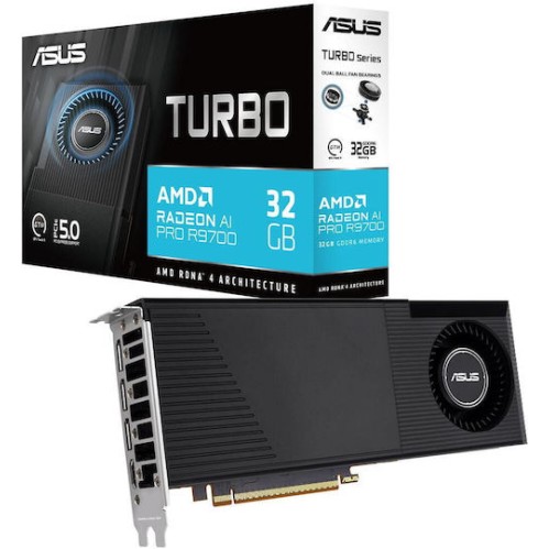 Asus Radeon AI Pro R9700 32GB GDDR6 Κάρτα Γραφικών