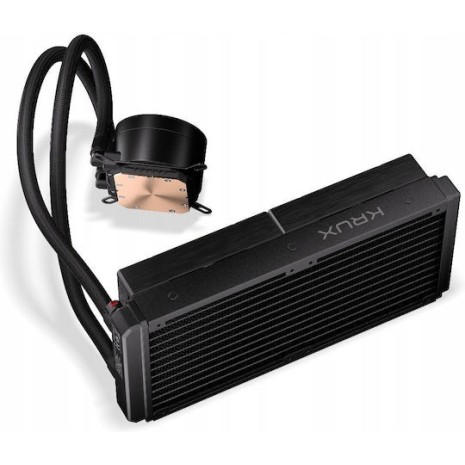 Krux HydroX 240 ARGB Υδρόψυξη Επεξεργαστή Διπλού Ανεμιστήρα 120mm για Socket AM4/AM5/1700/1200/115x