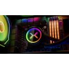 Krux HydroX 240 ARGB Υδρόψυξη Επεξεργαστή Διπλού Ανεμιστήρα 120mm για Socket AM4/AM5/1700/1200/115x
