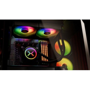 Krux HydroX 240 ARGB Υδρόψυξη Επεξεργαστή Διπλού Ανεμιστήρα 120mm για Socket AM4/AM5/1700/1200/115x