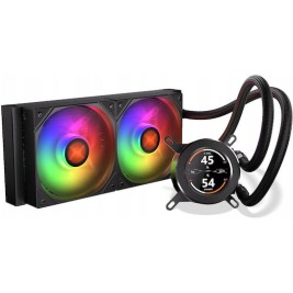 Krux HydroGlance 240 ARGB Υδρόψυξη Επεξεργαστή Διπλού Ανεμιστήρα 120mm για Socket 1700/1200/115x