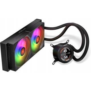 Krux HydroGlance 240 ARGB Υδρόψυξη Επεξεργαστή Διπλού Ανεμιστήρα 120mm για Socket 1700/1200/115x