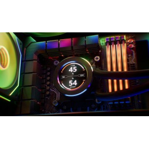 Krux HydroGlance 360 ARGB Υδρόψυξη Επεξεργαστή Τριπλού Ανεμιστήρα 120mm για Socket AM4/AM5/1700/1200/115x