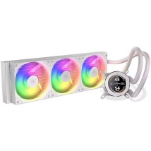 Krux HydroGlance 360 Υδρόψυξη Επεξεργαστή Τριπλού Ανεμιστήρα 120mm με ARGB Φωτισμό Λευκή