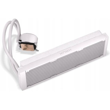 Krux HydroGlance 360 Υδρόψυξη Επεξεργαστή Τριπλού Ανεμιστήρα 120mm με ARGB Φωτισμό Λευκή