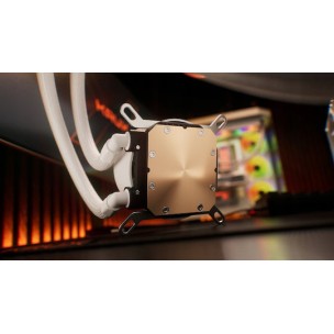 Krux HydroGlance 360 Υδρόψυξη Επεξεργαστή Τριπλού Ανεμιστήρα 120mm με ARGB Φωτισμό Λευκή