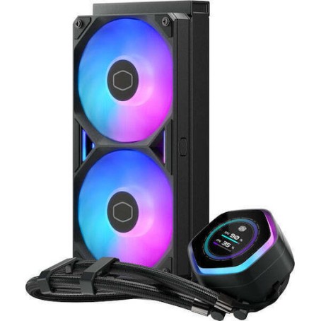 CoolerMaster MasterLiquid 240 Atmos II Υδρόψυξη Επεξεργαστή Διπλού Ανεμιστήρα 120mm για Socket AM4/AM5/1700/1200/115x με ARGB Φωτισμό