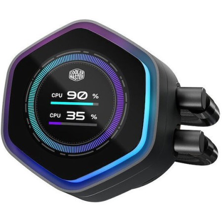 CoolerMaster MasterLiquid 240 Atmos II Υδρόψυξη Επεξεργαστή Διπλού Ανεμιστήρα 120mm για Socket AM4/AM5/1700/1200/115x με ARGB Φωτισμό