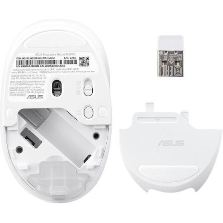 Asus Fragrance MD101 Ασύρματο Ποντίκι Λευκό