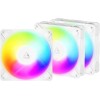 Arctic P12 Pro Reverse Case Fan 120mm με ARGB Φωτισμό και Σύνδεση 3-Pin / 4-Pin PWM 3τμχ Λευκό