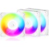 Arctic P14 Pro Reverse Case Fan 140mm με ARGB Φωτισμό και Σύνδεση 3-Pin / 4-Pin PWM 3τμχ Λευκό