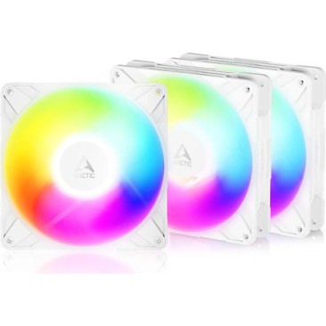 Arctic P14 Pro Reverse Case Fan 140mm με ARGB Φωτισμό και Σύνδεση 3-Pin / 4-Pin PWM 3τμχ Λευκό