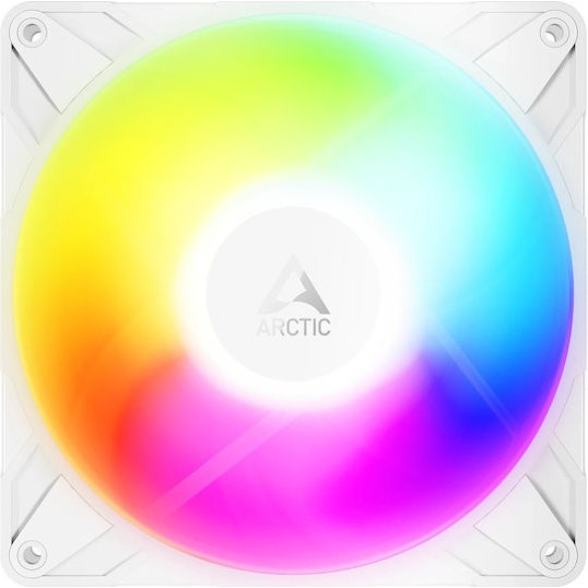 Arctic P14 Pro Reverse Case Fan 140mm με ARGB Φωτισμό και Σύνδεση 3-Pin / 4-Pin PWM 3τμχ Λευκό