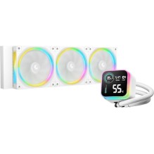 Deepcool LQ360 Ultra ARGB Υδρόψυξη Επεξεργαστή Τριπλού Ανεμιστήρα 120mm για Socket AM4/AM5/1700/1200/115x Λευκή