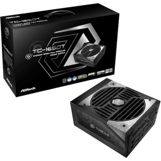 ASRock Taichi TC-1650T 1650W Μαύρο Τροφοδοτικό Υπολογιστή Full Modular 80 Plus Titanium