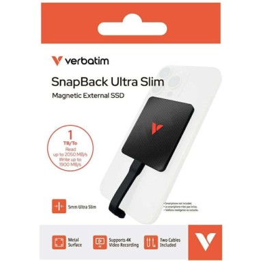 Verbatim Snapback Ultra Slim USB-C Εξωτερικός SSD 1TB 2.5