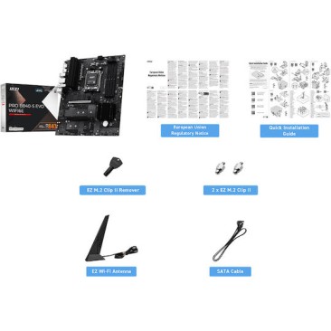 MSI PRO B840-S EVO WIFI6E Motherboard ATX με AMD AM5 Socket 7E93-001R