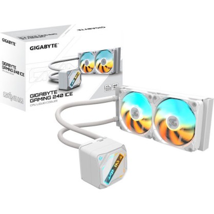 Gigabyte GAMING 240 ICE Υδρόψυξη AIO CPU με 2 Ανεμιστήρες 120mm Λευκή