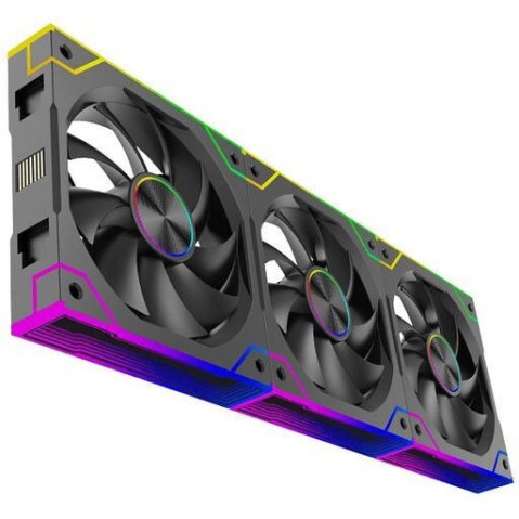 Xilence XF072 Case Fan 125mm με ARGB Φωτισμό και Σύνδεση 3-Pin / 4-Pin PWM 3τμχ