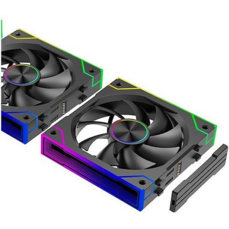 Xilence XF072 Case Fan 125mm με ARGB Φωτισμό και Σύνδεση 3-Pin / 4-Pin PWM 3τμχ