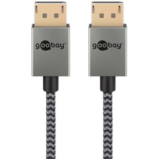 Goobay Cable DisplayPort male - 1m Γκρι (77444)