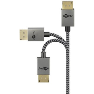 Goobay Cable DisplayPort male - 1m Γκρι (77444)