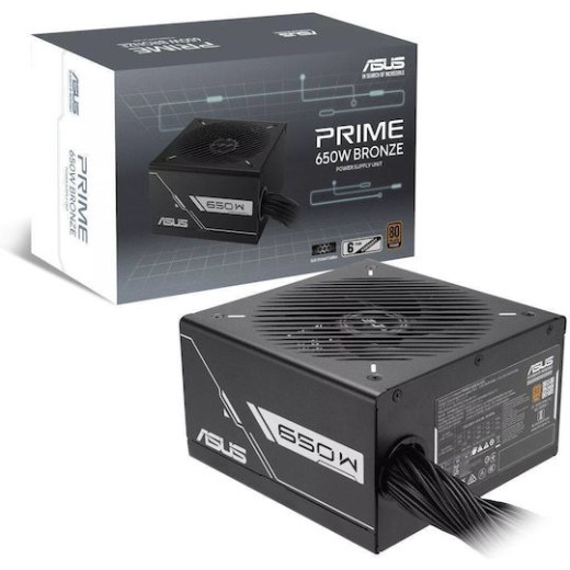 Asus Prime 650W Μαύρο Τροφοδοτικό Υπολογιστή Full Wired 80 Plus Bronze