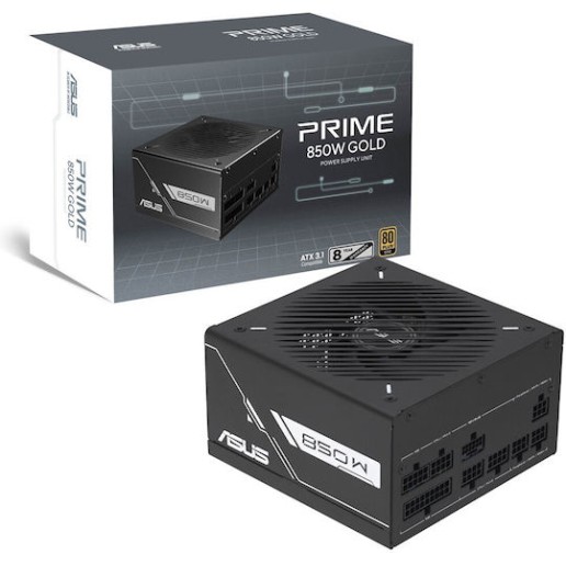 Asus Prime Gold Black Edition 850W Μαύρο Τροφοδοτικό Υπολογιστή Full Modular 80 Plus Gold