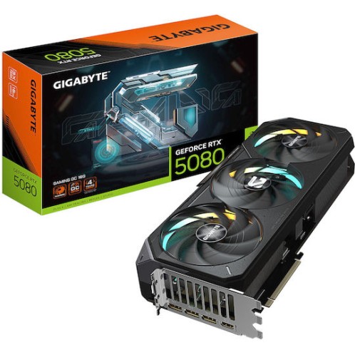 Gigabyte GeForce RTX 5080 16GB GDDR7 GAMING OC Κάρτα Γραφικών