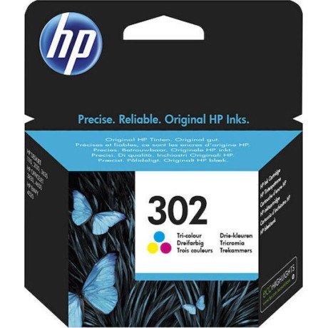 HP 302 Γνήσιο Μελάνι Εκτυπωτή InkJet Πολλαπλό (Color) (F6U65AE)