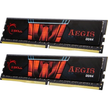 G.Skill Aegis DDR4 32GB RAM με 2x16GB Modules και Ταχύτητα 2400 για Desktop