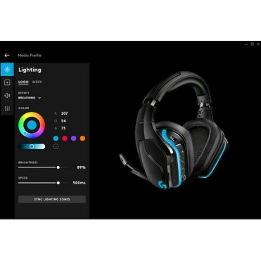 Logitech G935 Ασύρματο Over Ear Gaming Headset με σύνδεση 3.5mm / USB