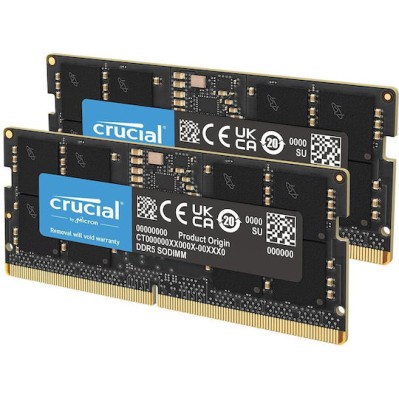 Crucial DDR5 64GB RAM με 2x32GB Modules και Ταχύτητα 4800 για Laptop