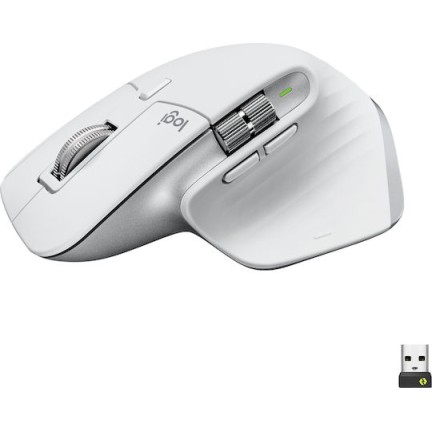 Logitech MX Master 3S Ασύρματο Εργονομικό Bluetooth Ποντίκι Pale Gray
