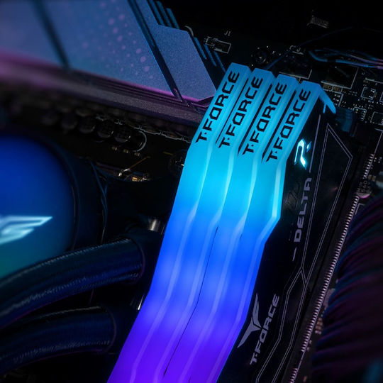 TeamGroup Delta RGB DDR5 32GB RAM με 2x16GB Modules και Ταχύτητα 6000 για Desktop