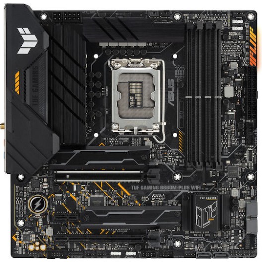 Asus TUF Gaming B660M-PLUS WIFI Motherboard Micro ATX με Intel 1700 Socket 90MB1AZ0-M0EAY0