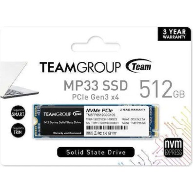 TeamGroup MP33 SSD 512GB τύπου M.2 με σύνδεση PCI Express 3.0 TM8FP6512G0C101